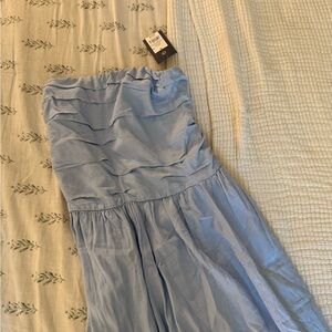 Universal Thread Light Blue Strapless Dress